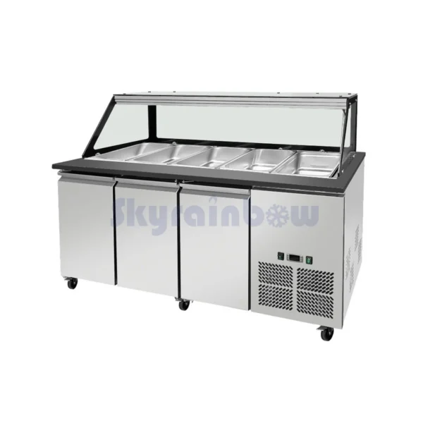 Kühltheke 5x GN1/1 Granit Grau
