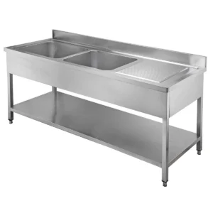 Spültisch 200/70 2 Becken links