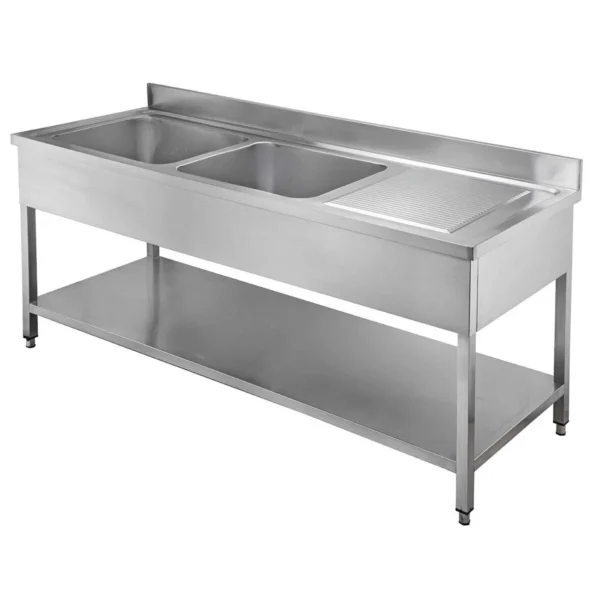 Spültisch 200/70 2 Becken links