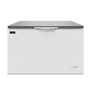 Gefriertruhe 395L Weiß/Edelstahl