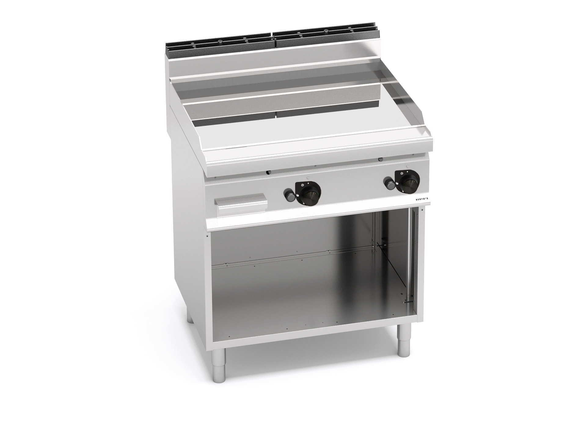Bertos Gas Grillplatte Glatt Compound – Bild 1