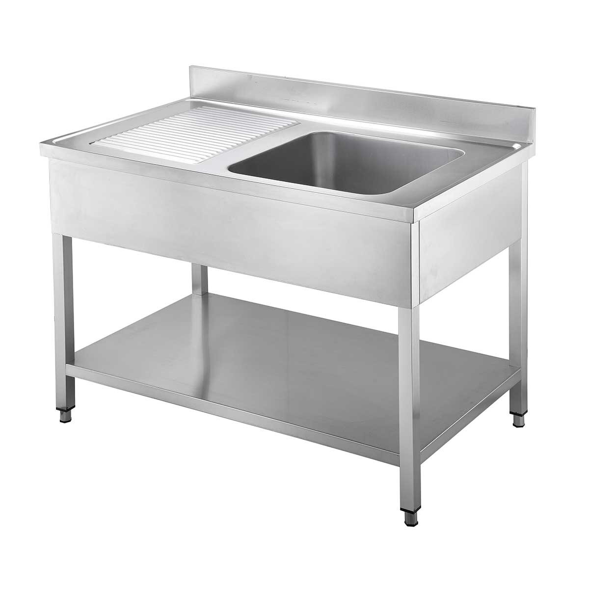 Spültisch 1 Becken Rechts 100/70 – Bild 1