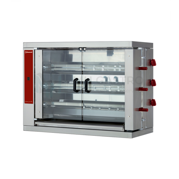 Diamond Hähnchengrill Gas 3 Spieße (18 Hähnchen)