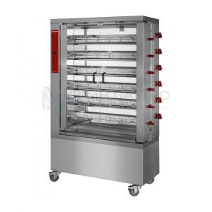 Diamond Hähnchengrill Gas 6 Spieße auf Rädern (36 Hähnchen)