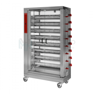 Diamond Hähnchengrill Gas 8 Spieße auf Rädern (48 Hähnchen)