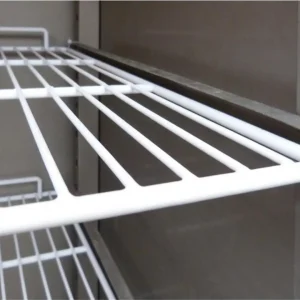Edelstahlkühlschrank Inhalt 610 Liter, GN2/1, mit 1 Halbtür + 2 Schubladen – Bild 3